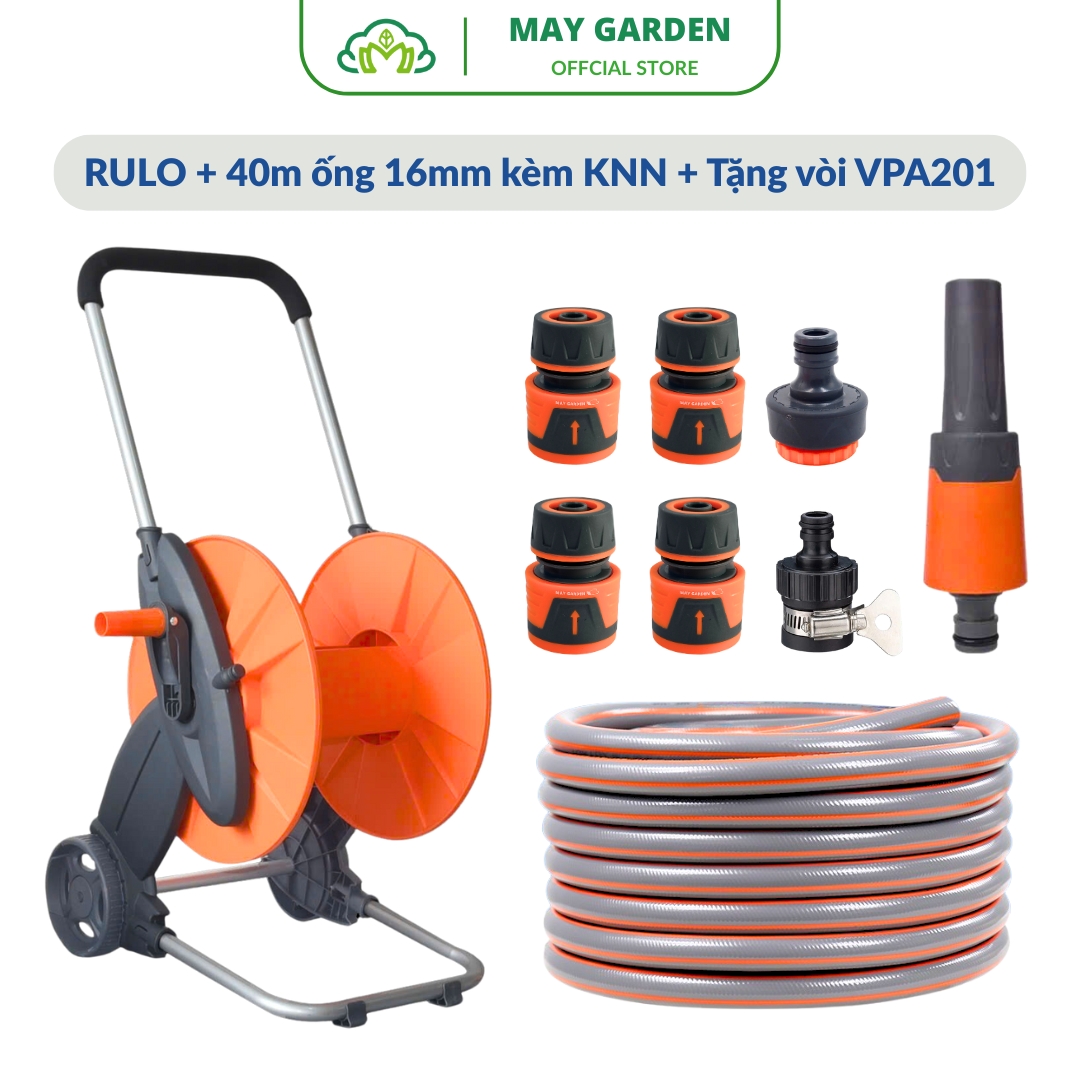 Bộ Rulo+40m ống 16mm kèm KNN Tặng vòi VPA201