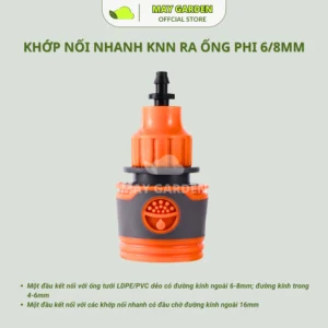 Khớp nối nhanh KNN ra ống phi 6/8mm