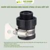 Khớp nối nhanh ren ngoài 27mm có đai siết sắt